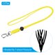 thumbnail image 3 of Uxcell 19" Paracord Lanyard Clasp Necklace Cord Badge Holder Strap, Amarillo 3 Pack, 3 of 5