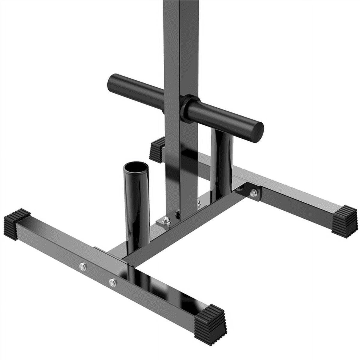 Easyfashion 2" Weight Olympic Plate Tree and Barbell Bar Holder Stand