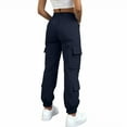 thumbnail image 3 of christmas pants,Wide Leg Sweatpants Women Cargo Pants for Girls High Waisted Baggy Sweatpants for Women Casual Pants with Pockets,Womens Sweatpants Baggy Wide Straight Leg Sweats Pants with Pockets, 3 of 7