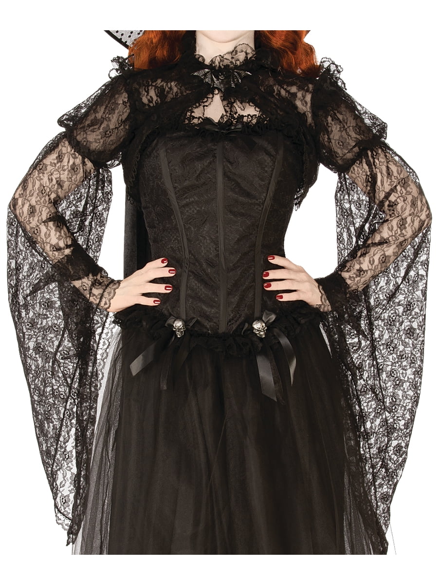 Shadowy Shrug Black Witch Adult Womens Costume Accessory NEW