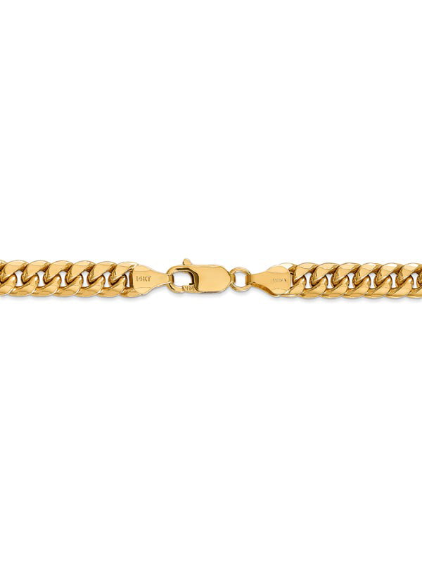 Genuine 18K Yellow Gold Filled High-Polished 9.5mm Rectangle Link Chain Bracelet 