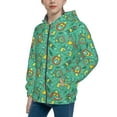 thumbnail image 2 of Pofeuu Funny Animals in Jungle Print Teenage Zipper Hoodie Sweatshirts Hooded Casual Jackets With Pocket For Boys Girls-Medium, 2 of 6