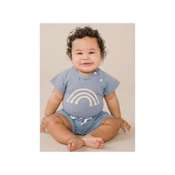 Melo Kids Braided Rainbow Short Set