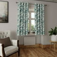 thumbnail image 2 of Ambesonne Nature Grommet Curtain, Abstract Floral Silhouettes, 50"x63", Pale Sage Green Ivory, 2 of 5