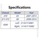 thumbnail image 3 of Heated mirror glass, compatible with 2007-2014 E70 E71 E72 X5 X6 models - Part No. 51167174981 and 51167174982, 3 of 4