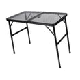 thumbnail image 3 of Mesa plegable para parrilla, mesa para exteriores, mesa compacta de aleación de aluminio de malla de hierro, mesa de campamento para barbacoa, patio,, 3 of 8