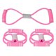 thumbnail image 3 of 2pcs 8-shaped Pull Rope Chest Expander Elasticity Belt Stretching Strap Yoga Fitness Equipmentpink, 3 of 5