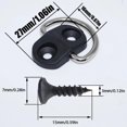 thumbnail image 2 of PENGX 6-Pack Nylon Cargo Net Hook Set - Trunk Storage Organizer Fixing Kit with Screws  Rear Boot Floor Net Tie Down Rings for Secure Hanging, 2 of 6