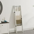 thumbnail image 2 of Escalera para mantas TRIFEBLE de 6 niveles, blanca, con ganchos, 189 cm, 2 of 7