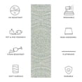 thumbnail image 6 of SAFAVIEH Courtyard Josiah Floral Medallion Indoor/Outdoor Runner Rug, Ivory/Green, 2'3" x 6'7", 6 of 10