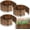 Brown*3pcs, variant on Rustic Pine Wood Garden Fence - 6.6ft L*12in H Easy to Install Sturdy Wooden Landscape Edging Border, No Fading Planter Fencing for Yard Flower Bed Lawns Pathway Tree
