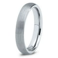 thumbnail image 1 of Charming Jewelers Tungsten Wedding Band Ring 4mm for Men Women Comfort Fit Domed Round Brushed Lifetime Guarantee Size 5, 1 of 5