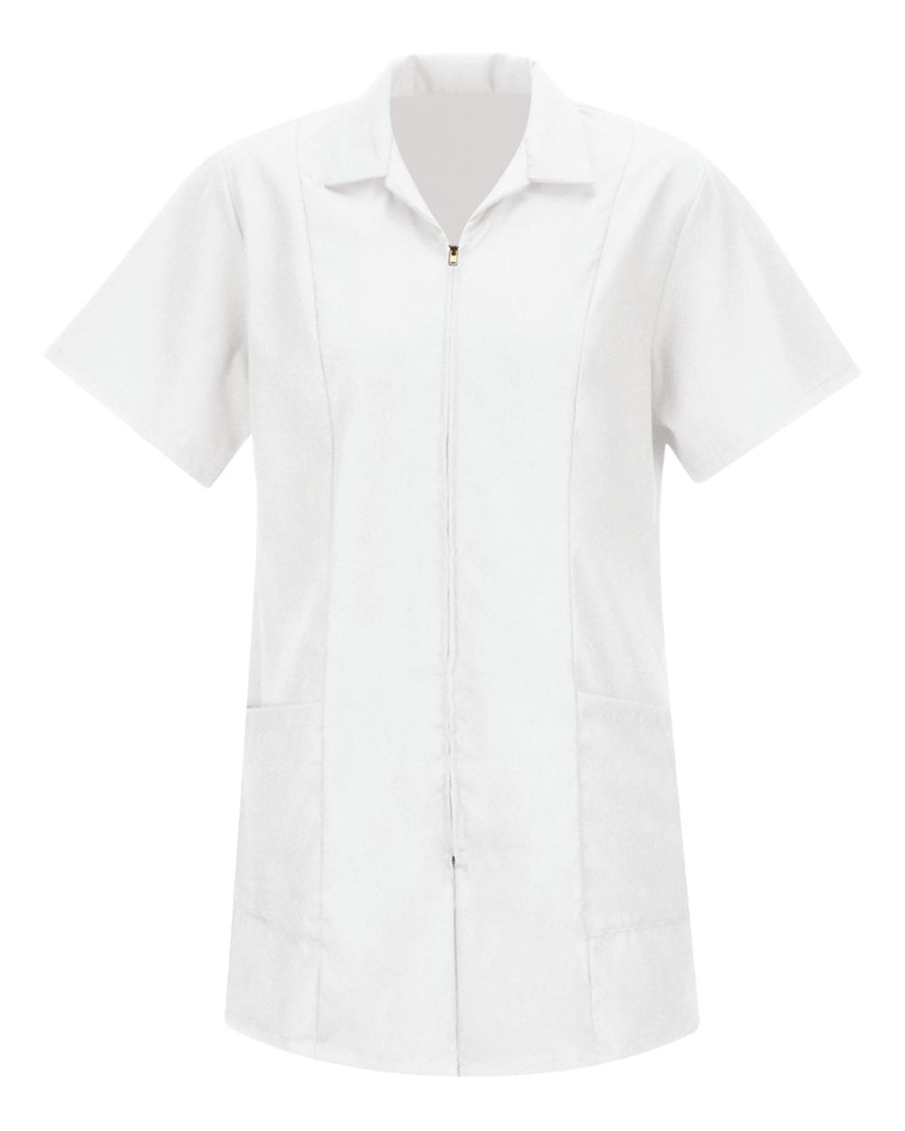 Women's Short Sleeve Zip-front Smock - Walmart.com