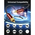 RCA Subwoofer Cable Premium Digital Audio Coaxial Cable 10 Feet