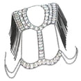 thumbnail image 1 of Colr de hombro nupcial Cadena de cuerpo de de imitación de Zulema  collar de cadena del cuerpo, 1 of 8