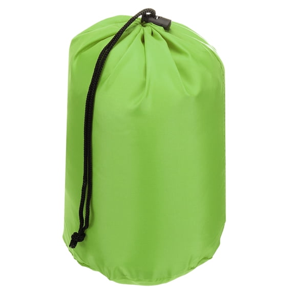 Uxcell Stuff Sack, 5 x 10 Inch Waterproof Outdoor Storage Sack Portable Drawstring Dust Flap Bag Lightweight Sleeping Bag Green