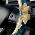 thumbnail image 5 of Butterfly 14.5 Inch Printing PVC Leather Auto Accessories Car Steering Wheel Cover, 5 of 6
