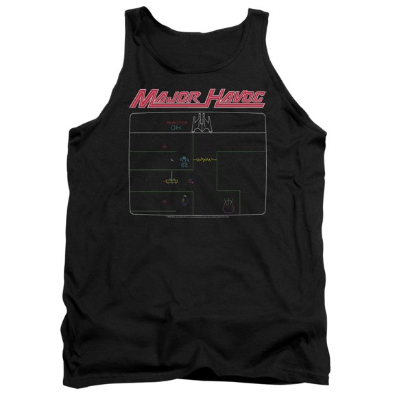 Atari Men's Major Havoc Screen Mens Tank Black