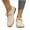 Beige, variant on Womens Flats Potato Shoes Closed Toe Ballet Casual Low Heel Loafers Slip On Dressy Lightweight Elegant Footwear Black 8.5