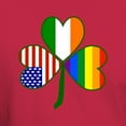 thumbnail image 3 of CafePress - Gay Pride Shamrock Dark T Shirt - Men's Classic Graphic Cotton T-Shirt, 3 of 4
