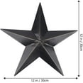 thumbnail image 5 of El granero de estrella de metal desgastado para sala de estar, dormitorio, decoración del hogar, decoración al aire libre, decoración de arte de pared de granja, negro, 30 cm Xemadio LF-0164, 5 of 5