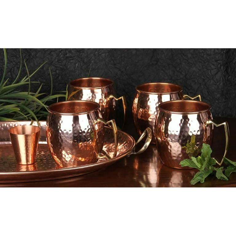HAMMERED COPPER INSULATED 20 OZ TUMBLER MOSCOW MULE DRINK GLASS