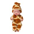 thumbnail image 1 of Mini muñecas durmientes de 4 ", ropa de muñeca hecha a mano, juguete de animales de dibujos animados, muñecas de bebé de simulación para niños, niñas, Estilo C Baoblaze lindas muñecas, 1 of 8