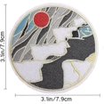 thumbnail image 2 of parches bordados para planchar o coser con la frase "Montaña de hielo bajo el sol: Explora el aire libre"., 2 of 5