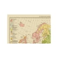 thumbnail image 3 of Historic Map - Europe Ethnic Distribution - Times London 1895 - 23 x 34.40 - Vintage Wall Art, 3 of 5