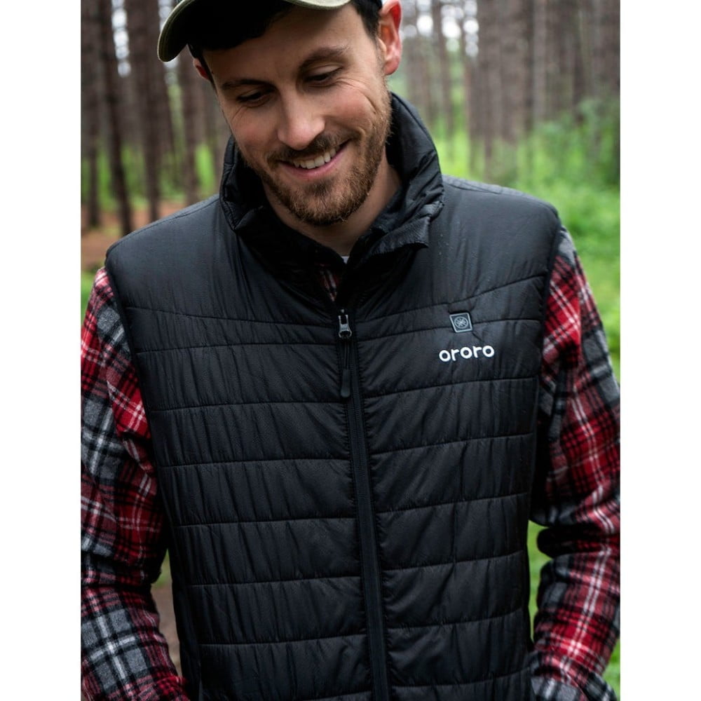 Buy Ororo Mens Black Classic Heated Vest Kit Large Online at Lowest