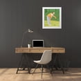 thumbnail image 3 of Unknown 26x30 White Modern Wood Framed Museum Art Print Titled - Golf - Putt, 3 of 4