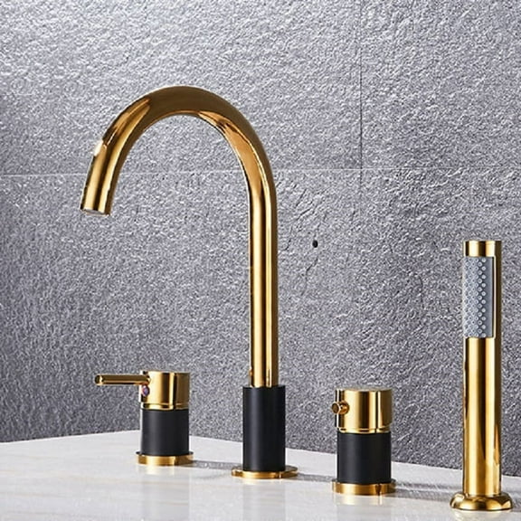 New Juno Deck Mount Bathtub Faucet with Handheld shower