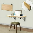 thumbnail image 4 of Pliante 2 Pcs, Tablette Murale Rabattable 200 mm, Support d' Pliants en Acier Inoxydable, Support Pliant, Console Equerre, 4 of 6