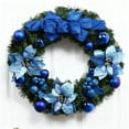 thumbnail image 7 of Outdoor Christmas Wreath 15.7 Inch, Xmas Wreath for Front Door with Poinsettia, Balls, Pine Cones & Berries, Holiday Decor for Wall, Window, Fireplace Indoor Outdoor Use, 7 of 7