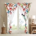 thumbnail image 4 of Erosebridal Hummingbird Blackout Curtains,Floral Butterfly Curtains & Drapes Women,Country Rustic Flowers Window Curtains Farmhouse Animals Butterflies Window Treatments, 4 of 6