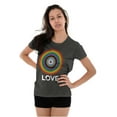 thumbnail image 2 of Love Progress Gay Pride Flag Spiral Women's T Shirt Ladies Tee Brisco Brands X, 2 of 5