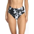 thumbnail image 1 of Charmo Women's Bikini Bottoms Ruched Swim Shorts Mid Waist Swimming Briefs, 1 of 6