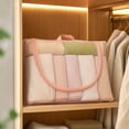 thumbnail image 6 of Large Capacity Mesh Clothing Storage Bag Transparent Portable Organizer With Handle For Clothes Travel Wardrobe Closet Home Storage Sorting Bag Household Garment Finishing Container, 6 of 6