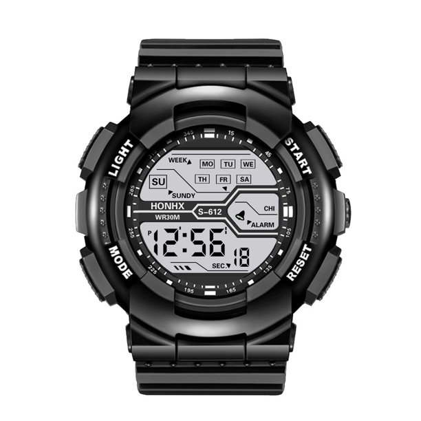 SENJIAQ Waterproof Watch for Kids,Fashion Waterproof Men's Boy LCD Digital Stopwatch Date Rubber Sport Wrist Watch Birthdays, Graduations, Christmas Eve, Halloween,Anniversaries Gifts