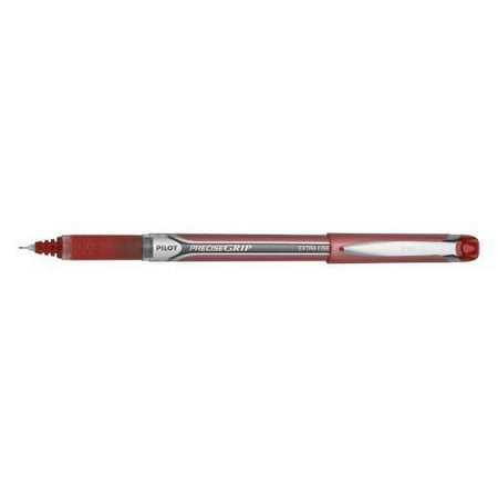 Rollerball Pen, Extra-Fine Point, Red Barrel/Ink Qty:12