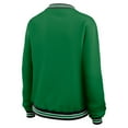 thumbnail image 3 of Women's WEAR by Erin Andrews Green New York Jets Oversized Long Sleeve V-Neck Sweatshirt, 3 of 4