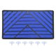 thumbnail image 1 of Universal Coche Piso Alfombrilla Placa Parche Pedal Almohadilla Azul Negro V Forma Unique Bargains pedales automotrices, 1 of 8