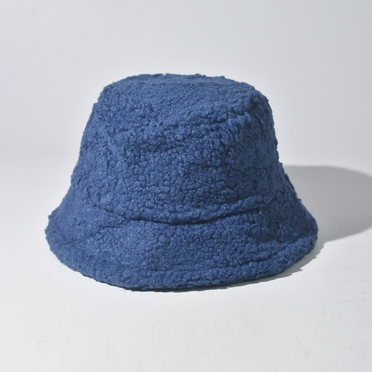 Penkiiy Winter Bucket Hat for Women Solid Warm Hats Cute  display picture 3