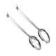 thumbnail image 2 of 2 cucharas de acero inoxidable para servir alimentos, prácticas cucharas coladoras de autoservicio., 2 of 5