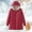 Red, variant on Rigardu Winter Coats for Women Women's Autumn and Winter Woolen Hooded Cotton Padded Coat Lamb Wool Padded Jacket Medium Long Cotton Padded Coat Womens Coats Grey Xl