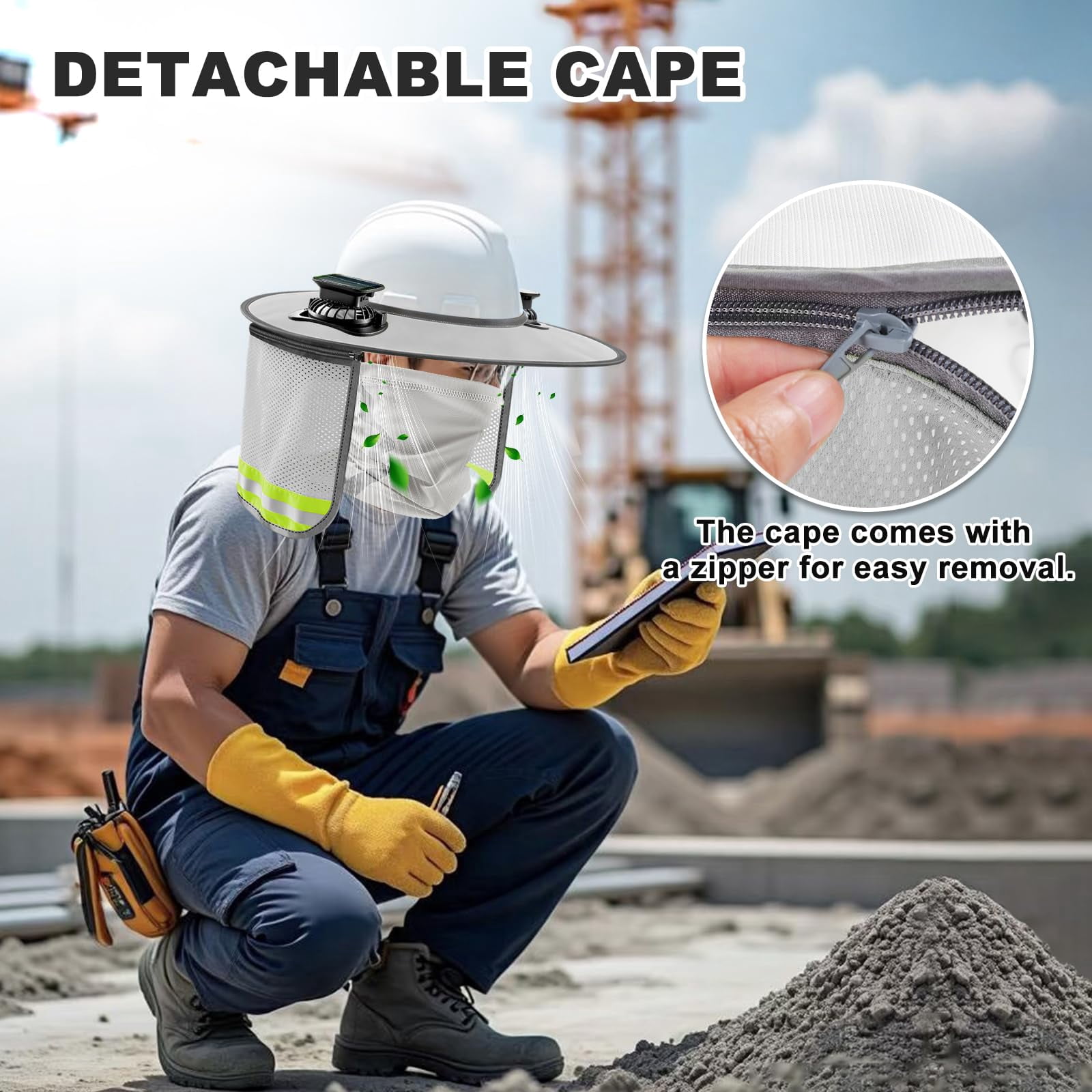Hard Hat Sun Shade, Hard Hat Visor Full Brim Hardhat Sun Shield