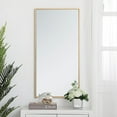 thumbnail image 2 of Metal frame rectangle mirror 18 inch in Brass, 2 of 7