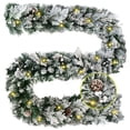 thumbnail image 1 of Guirnalda de Navidad Decorativa Artego 270cm con Luces LED Nevada Berries y Piñas, 1 of 5