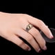 thumbnail image 5 of Joyeros para mujer, joyeros y organizadores con diseño de ojo abierto para hombre y mujer, regalo de anillo abierto, joyería de anillo., 5 of 5