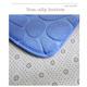 thumbnail image 2 of Alfombrilla de baño con adoquines, absorbente de agua, lavable a máquina (50 x 80 cm, marrón), 2 of 4